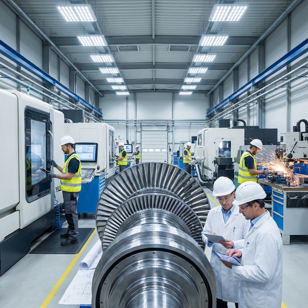 Equipo Inductech trabajando en planta industrial